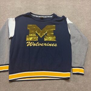 Victoria’s Secret PINK University of Michigan Wolverines Sequin Sweatshirt 1883